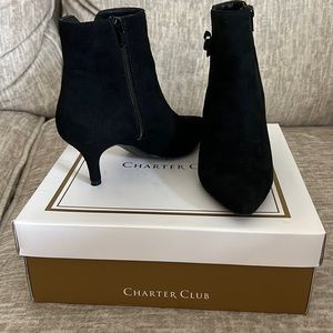 Charter Club Black Mini Boots